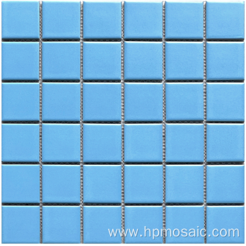 Ceramic mosaic tile for swimming pools